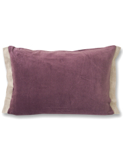 【フランス直輸入】オンフィル ダンディエンヌ en fil d'Indienne ピロークッションカバー Medicis Violette（W50xH35cm）（カバーのみ）