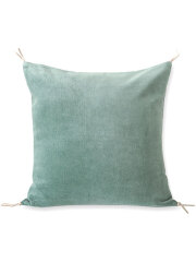 【フランス直輸入】オンフィル ダンディエンヌ en fil d'Indienne ベロアクッションカバー Lyric Celadon（W45xH45cm・カバーのみ）