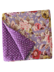 【フランス直輸入】オンフィル ダンディエンヌ En fil d'Indienne キルト マルチカバー Purple Rose Mauve (W160XH160cm）