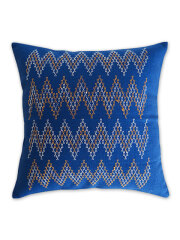 【フランス直輸入】Jamini ジャミニ クッションカバー Cushion-cover・KASHI BLUE（W37xH37cm/Type.A）（カバーのみ）