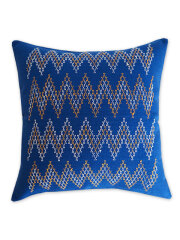 【フランス直輸入】Jamini ジャミニ クッションカバー Cushion-cover・KASHI BLUE（W37xH37cm/Type.B）（カバーのみ）