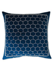 【フランス直輸入】Jamini ジャミニ クッションカバー Cushion-cover・LADAKH BLUE（W40xH40cm/Type.B）（カバーのみ）