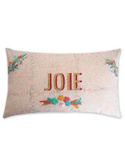 【フランス直輸入】Jamini ジャミニ クッションカバー Cushion-cover・CARMA PINK/JOIE/"喜び"（W50xH30cm/Type.A）（カバーのみ）