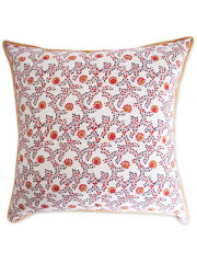 【フランス直輸入】Jamini ジャミニ クッションカバー Cushion-cover・ANIMA OFFWHITE（W60xH60cm/Type.A）（カバーのみ）