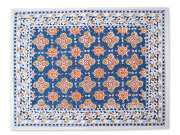 【フランス直輸入】Jamini ジャミニ テーブルマット Table Mat・ANTARA Blue（W45xH35cm）