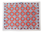 【フランス直輸入】Jamini ジャミニ テーブルマット Table Mat・ANTARA Terracotta（W45xH35cm）