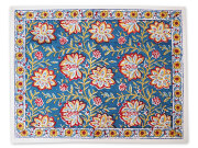 【フランス直輸入】Jamini ジャミニ テーブルマット Table Mat・LOUISE Blue（W45xH35cm）