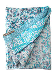 【イギリス直輸入】ジャネット ファリア ヴィンテージカンタ ラリーキルト ベビーブランケット Jeanette Farrier Vintage Kantha Baby Blanket・Type.02