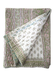 【イギリス直輸入】ジャネット ファリア ヴィンテージカンタ ラリーキルト ベビーブランケット Jeanette Farrier Vintage Kantha Baby Blanket・Type.06