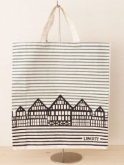LIBERTY OF LONDON リバティ オブ ロンドン・Shopper Bag ショッパーバッグ（ボーダー）