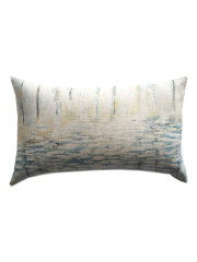 【フランス直輸入】メゾン レヴィ Maison Levy リネンクッションカバー Cushion Cover Linen・AGUA（W50xH30cm・カバーのみ）