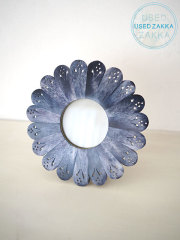 『USED ZAKKA』ANTHROPOLOGIE アンソロポロジー・お花のボーンフォトフレーム Picture Frame Fiori Petal・Denim