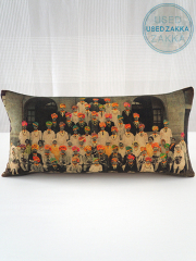 『USED ZAKKA』コンランショップ ピロークッションカバー・Conran Shop Pillow Cushion cover/INDIANS（W60xH30cm）