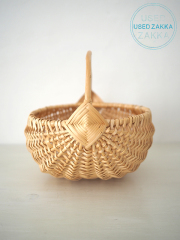 『USED ZAKKA』リトアニア製　柳細工のハンドルバスケット