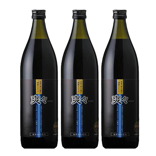 《3本セット》 沖縄野草発酵エキス 「爽々」 900ml