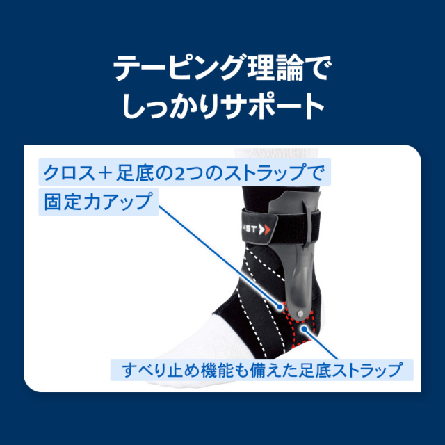 足首サポーター ザムスト A2-DX バスケやサッカーなどスポーツ用