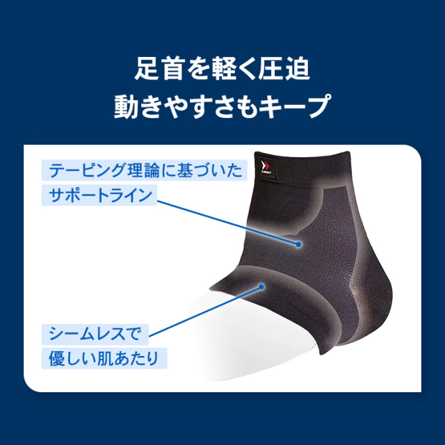 足首サポーター ザムスト Bodymate足首 履くタイプのサポーターです