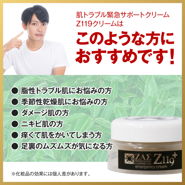 Z119クリーム,メンズコスメのザス