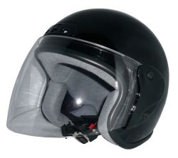 ZK-400 ジェットヘルメット（ブラック） SG公認 全排気量対応