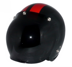 ZK-300(内装外して洗える！）スモールジェット（メタリックブラック/レッド）+ダークスモークバブル   全排気量対応