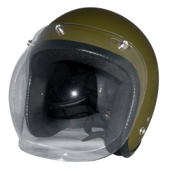 ZK-300(内装外して洗える！）スモールジェット（マットオリーブグリーン）+クリアーバブル   全排気量対応