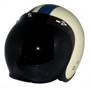 ZK-300(内装外して洗える！）スモールジェット（アイボリー/ネイビー）+ダークスモークバブル   全排気量対応