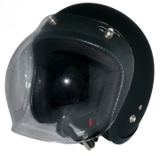 ZK-300(内装外して洗える！）スモールジェット（マットブラック）+クリアーバブル   全排気量対応