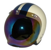 ZK-300(内装外して洗える！）スモールジェット（アイボリー/ネイビー）+レインボーバブル   全排気量対応