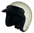 ZK-300(内装外して洗える！）3点ボタン式バイザー付きスモールジェット（アイボリー）  全排気量対応 社外も装着可能