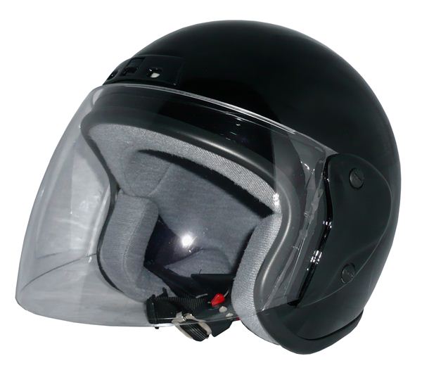 ZK-400 ジェットヘルメット（ブラック） SG公認 全排気量対応