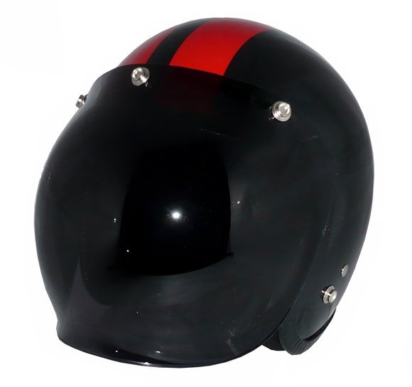ZK-300(内装外して洗える！）スモールジェット（メタリックブラック/レッド）+ダークスモークバブル   全排気量対応
