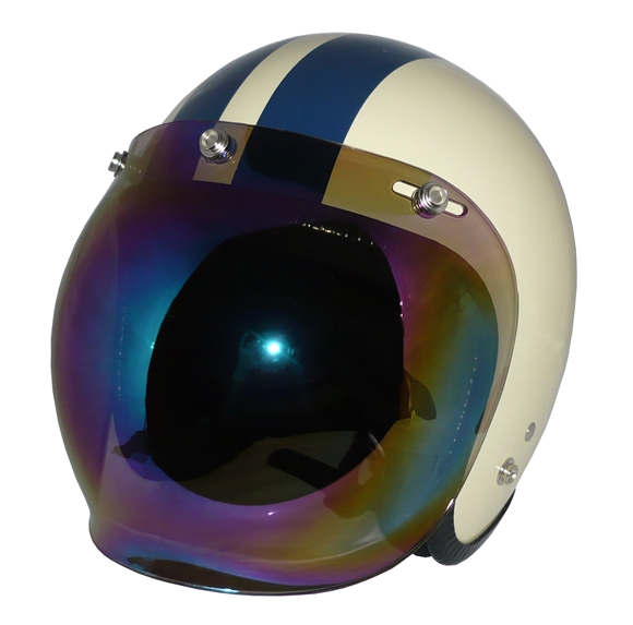 ZK-300(内装外して洗える！）スモールジェット（アイボリー/ネイビー）+レインボーバブル   全排気量対応