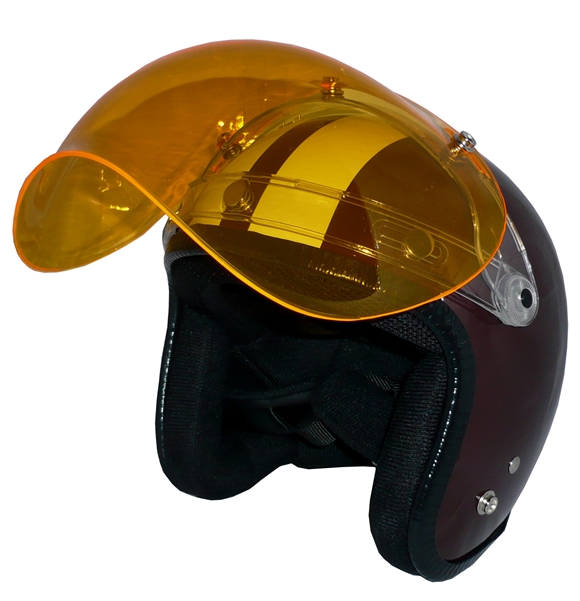 ZK-300(内装外して洗える！）スモールジェット（ブラウン/アイボリー）+アンバーバブル+フリップアップ 3点セット