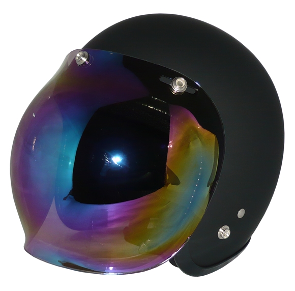 ZK-300(内装外して洗える！）スモールジェット（マットブラック）+レインボーバブル   全排気量対応