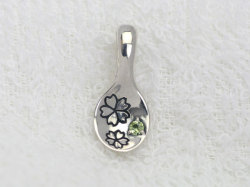 【8月】ペリドット/桜ベビースプーン/桜モチーフ