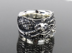 龍 モチーフ/真・月下龍飛リング