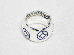 和柄/日本文様/七宝シルバーリング