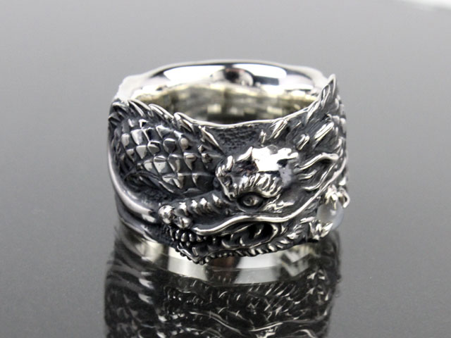 龍 モチーフ/真・月下龍飛リング