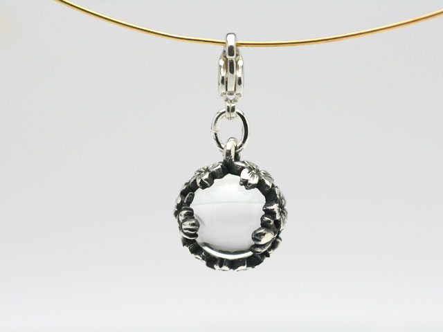 ストラップ枝垂桜/水晶/桜モチーフ