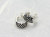 和柄/日本伝統文様/入子菱シルバーピアス