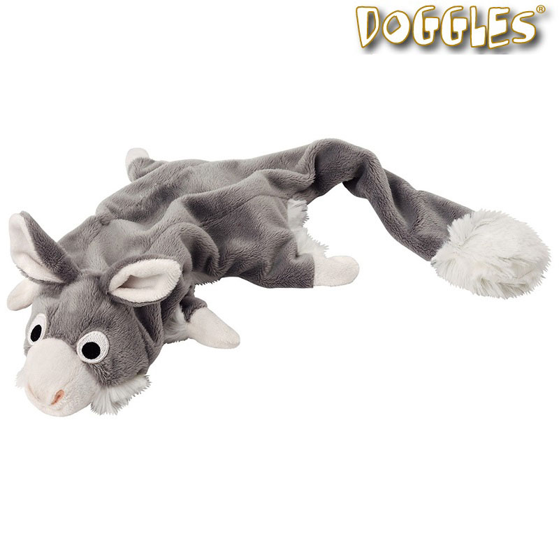 DOGGLES Plush Bottle Toy グレーラビット