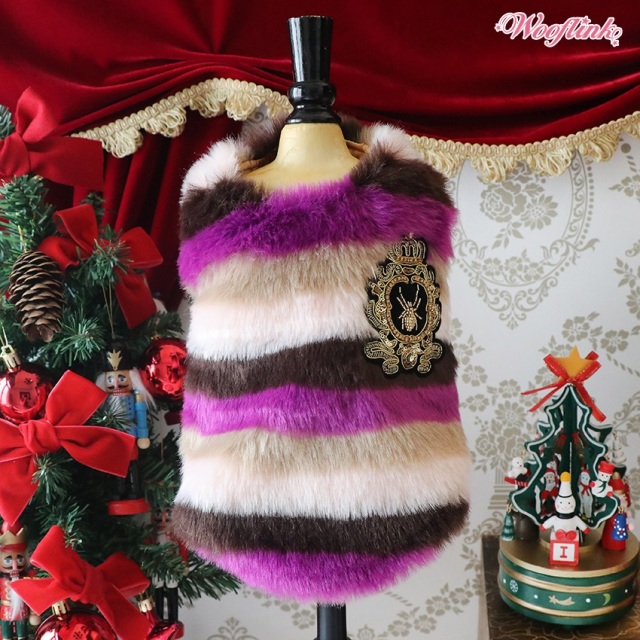 Wooflink Stripe Fur Vest