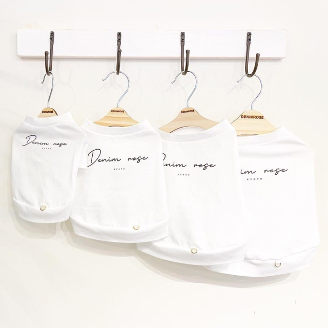 犬服・アクセサリー JUN ドッグ ウェア DenimRose / ロゴ Tシャツ