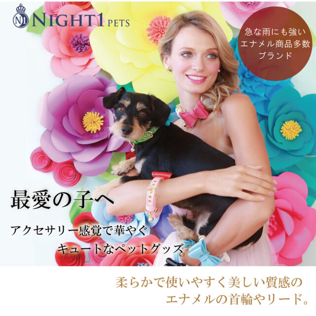 犬用 首輪 エナメル Night1 Pets ナイトワンペッツ ｜ 犬用