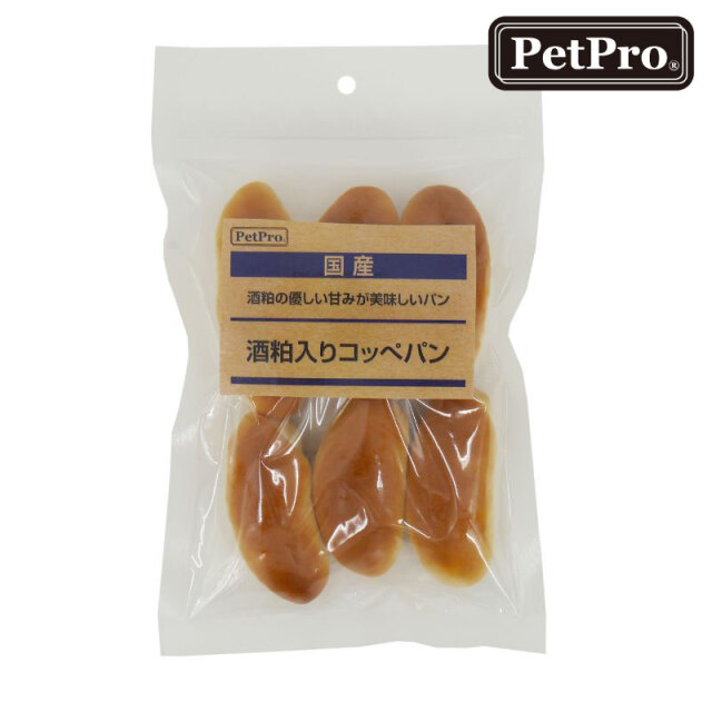 犬 おやつ 国産 日本製 ペットプロ 酒粕入りコッペパン 6本入り