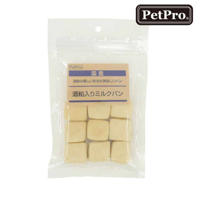 犬 おやつ 国産 日本製 ペットプロ 酒粕入りミルクパン 70g
