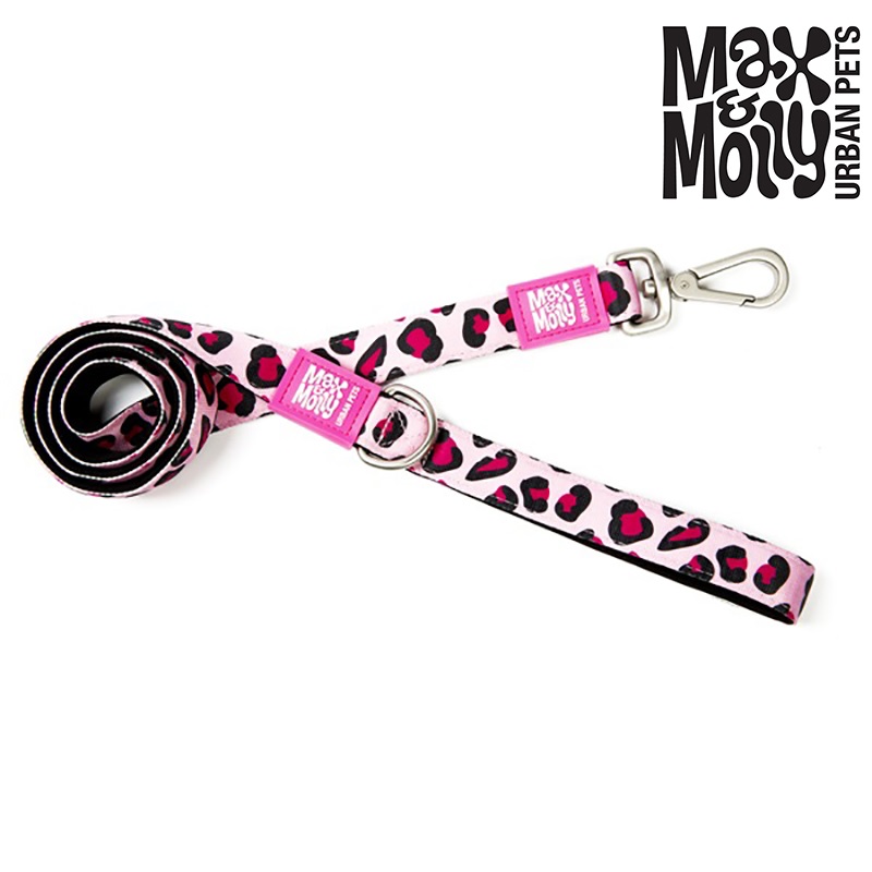 Max＆Molly リード ピンクレオパード