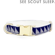 犬用 首輪 See Scout Sleep / Nice Grill / ネイビー×クールグレー×クリーム