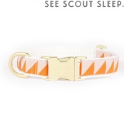 犬用 首輪 See Scout Sleep  / Nice Grill / タンジェリン×クリーム