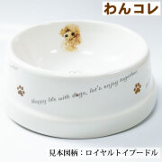 犬用 フードボウル  わんコレ 陶器 エサ 水飲み ペットボウル